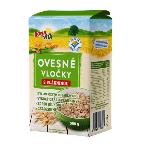 Ovesné vločky s vlákninou 500 g